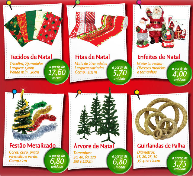 Aproveite a variedade de produtos natalinos na Linna.