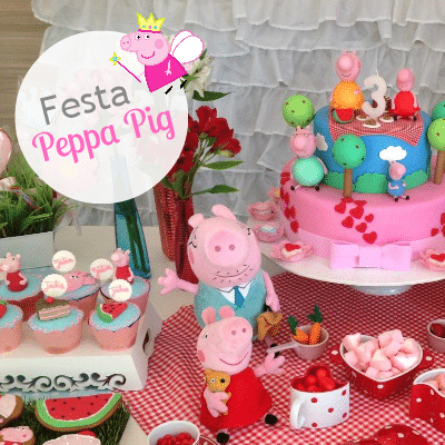 Peppa Pig: decoração de festa infantil, convites, bolo e lembrancinhas